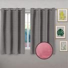 Cortina Janela Quarto Sala Ilhós 1,70x2,60 Vermelho Rústica - Decori