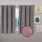 Cortina Janela Quarto Sala Ilhós 1,70x2,60 Vinho Rústica - Decori