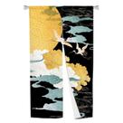 Cortina japonesa Noren Doorway XMJJKUF Cranes Moon Print