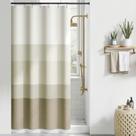 Cortina Jinchan 91x183 cm Ombre Madera Taupe Impermeable