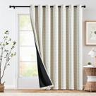 Cortina Jinchan 95% Opaca Boho 214 cm de Largo, 1 Panel para Dormitorio