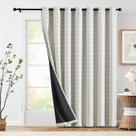 Cortina jinchan Blackout 95% com isolamento térmico 100x213cm Sage