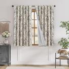 Cortina jinchan Blackout Linen Blend Cortinas blackout florais para sala de estar 63 polegadas de comprimento, estampadas em preto com cortina blackout forrada para quarto, conjunto de cortinas de fazenda, 2 painéis Cortina jinchan Blackout Linen Blend Cortinas blackout florais para sala de estar 63 polegadas de comprimento, estampadas em preto com cortina blackout forrada para quarto, conjunto de cortinas de fazenda, 2 painéis