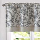 Cortina JINCHAN de Lino con Estampado Floral, 127 x 46 cm, Estilo Rústico