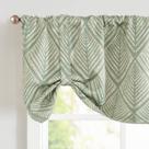Cortina jinchan Tie Up Geometric Valance 127x46 cm Thermal