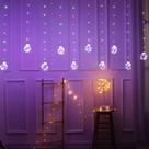 Cortina Led Com 10 Lampadas Bolas Incandescentes Fio De Fada Colorido Cortina Led Com 10 Lampadas Bolas Incandescentes Fio De Fada Colorido