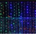 Cortina Led FIXO Pisca Colorido 500 Leds 3m X 2,5m - 110v - v8