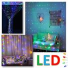 Cortina Led Natal Luzes Colorida 3 Metros Decoração Para Vitrine Ou Janela LEDICRGB Cortina Led Natal Luzes Colorida 3 Metros Decoração Para Vitrine Ou Janela LEDICRGB