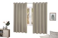 Cortina Lisa Corta Luz Ilhós cromado 4,00x1,80