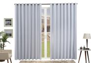 Cortina Lisa Corta Luz Ilhós tabaco 4,00x2,60