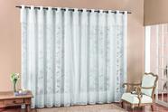 Cortina Luna Varão Simples 4,00m x 2,50m Renda Branco
