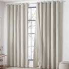 Cortina Lunna Voil Gaze Microfibra 3,00x2,60m Sala Quarto Varão 3M - Marfim - 100% Poliéster