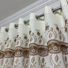Cortina Luxo Alto Padrão Bordada De Linho Guipir Para Sala Quarto Apartamento Para Varão 2,80x1,80 Cortina Luxo Alto Padrão Bordada De Linho Guipir Para Sala Quarto Apartamento Para Varão 2,80x1,80