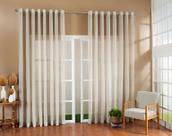 Cortina Luxo Gaze De Linho Sem Forro 8,00x2,60 Sala E Quarto Várias Cores