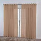 Cortina Luxo Voil/Voal 3 Metros Para Sala E Quarto Varão Simples Varias Cores