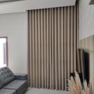 Cortina Luxuosa Sobre Medida Wave Deslizante Pé Direito Alto Luxo