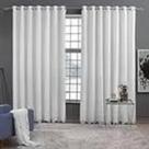 Cortina m&c carol 1,80 x 3,00 voil c/listras e forro - branco