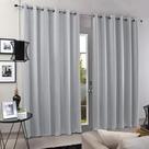 Cortina m&c carol 2,30 x 3,00 voil c/listras e forro - branco