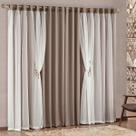 Cortina Mabelle Tecido Semi Blackout Com Voil 3,00 X 2,50 Avela