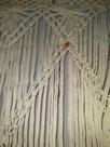 Cortina macramé sisal natural creme