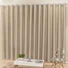 Cortina Madri 2,00m x 1,70m Bege LIso Tecido Semi Blackout Para Sala Quarto