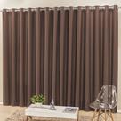 Cortina Madri para Trilho Comum Tecido Semi Blackout 4,00m x 2,50m Sala Quarto - Tabaco
