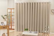 Cortina Madrid sala ou quarto 3,00x2,50 para varão simples 3m cor bege Cortina Madrid sala ou quarto 3,00x2,50 para varão simples 3m cor bege