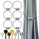 Cortina magnética Tiebacks Hion Grey, pacote com 6 unidades para decoração de casa