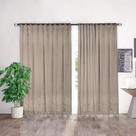 Cortina Marrom Renda C/ Forro Sala Quarto 3,00 larg x 1,80 alt