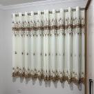 Cortina Meia Parede Voil Linho Bordado Guipir Com Forro Sofisticada 4,00x1,80 Cortina Meia Parede Voil Linho Bordado Guipir Com Forro Sofisticada 4,00x1,80