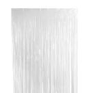Cortina metalizada branca 100 x 200 cm c/01un