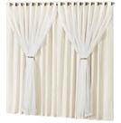 Cortina Microfibra com voil 10,00x2,50 Para Varão Duplo