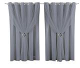 Cortina Microfibra com voil 9,00x2,30 Para Varão Simples Cortina Microfibra com voil 9,00x2,30 Para Varão Simples