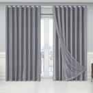 Cortina microfibra com voil xadrez 5,60 x 2,70 dual forro Cortina microfibra com voil xadrez 5,60 x 2,70 dual forro