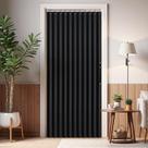 Cortina MIULEE Acordeão Dobrável Magnética Preta 107x198 cm