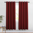 Cortina NICETOWN Burgundy Red Blackout Door Panels 132x198 cm