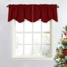 Cortina NICETOWN Burgundy Red Blackout Valance 132x46 cm