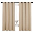 Cortina NICETOWN Room Darkening Biscotti Beige 140x173cm 2P