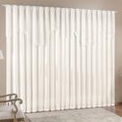 Cortina Nicole 4 Metros Palha Tecido Microfibra Com Renda Floral Sala Quarto