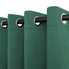 Cortina Opaca de Estilo Lino Fácil de Usar Verde, Largo 274 cm, Juego de 2