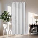 Cortina Opaca para Puerta Joydeco 274 cm Privacidad Blanco Grisáceo