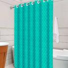 Cortina p/ Box PVC para Banheiro com Ilhós Azul Tiffany Cortina p/ Box PVC para Banheiro com Ilhós Azul Tiffany