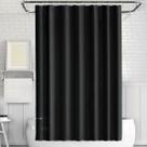 Cortina para Box de Banheiro 180cm PEVA Impermeável Antimofo Cores Lisa com Argolas Flexível Leve Elegante Prática e Resistente Box