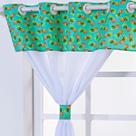 Cortina para Cozinha 2,00x1,40 Oxford Com Ilhos e Bando Estampado + Presilhas Cortina para Cozinha 2,00x1,40 Oxford Com Ilhos e Bando Estampado + Presilhas
