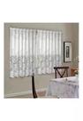 Cortina para Cozinha Donna Inter 220x120 cm Renda Provence Branco