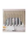 Cortina para Cozinha Donna Inter 300x100 cm Renda Cascata Arabesco Desert