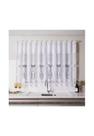 Cortina para Cozinha Interlar 220x120 cm Renda Arabesco Branca