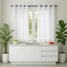 Cortina Para Cozinha July Decorativa Alta Qualidade 2.30X1.20 Envio Rápido