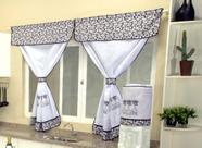 Cortina para Cozinha - Talheres Preto