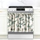 Cortina para forno Cyberplex Evergreen Pine em mistura de algodão 77 x 55 cm Cortina para forno Cyberplex Evergreen Pine em mistura de algodão 77 x 55 cm